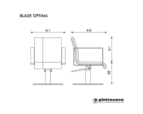 Кресло парикмахерское BLADE OPTIMA